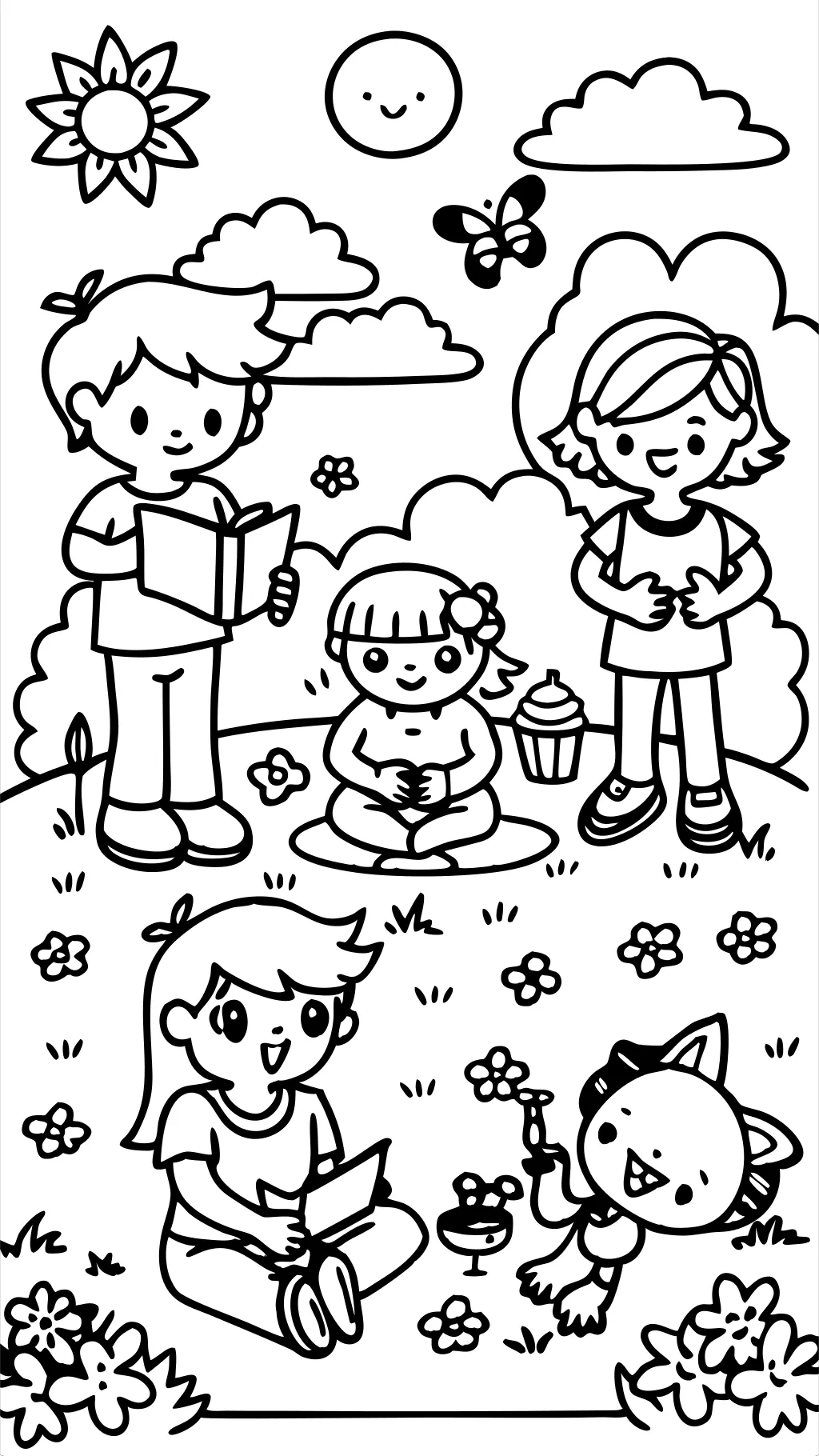 friends coloring page